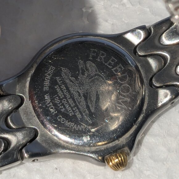 ESQUIRE Freedom Two Tone Date Women's Wristwatch - Picture 5 of 8